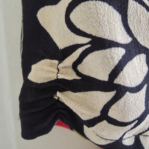 Pink Wheels Black & Pink Floral Abagail Retro 30s 40s Dress S - Picture 7 of 12